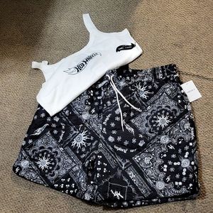 Forever 21 Hot Wheels shorts & cami